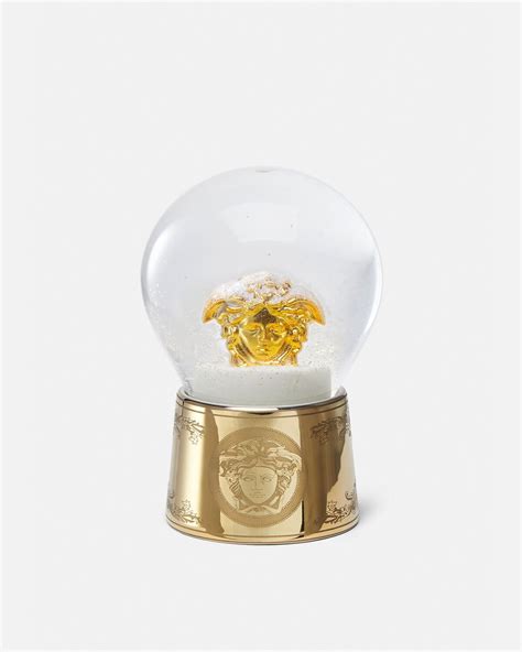 versace schneekugel|Golden Medusa Schneekugel Gold .